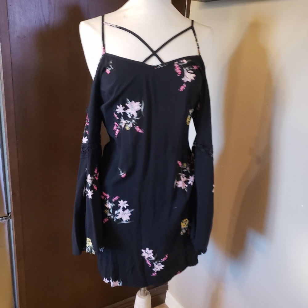 Floral shoulder less sundress